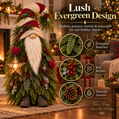 🔥 LAST DAY 30% OFF 🔥Evergreen Star Gnome™ Lighted Christmas Woodland Decor