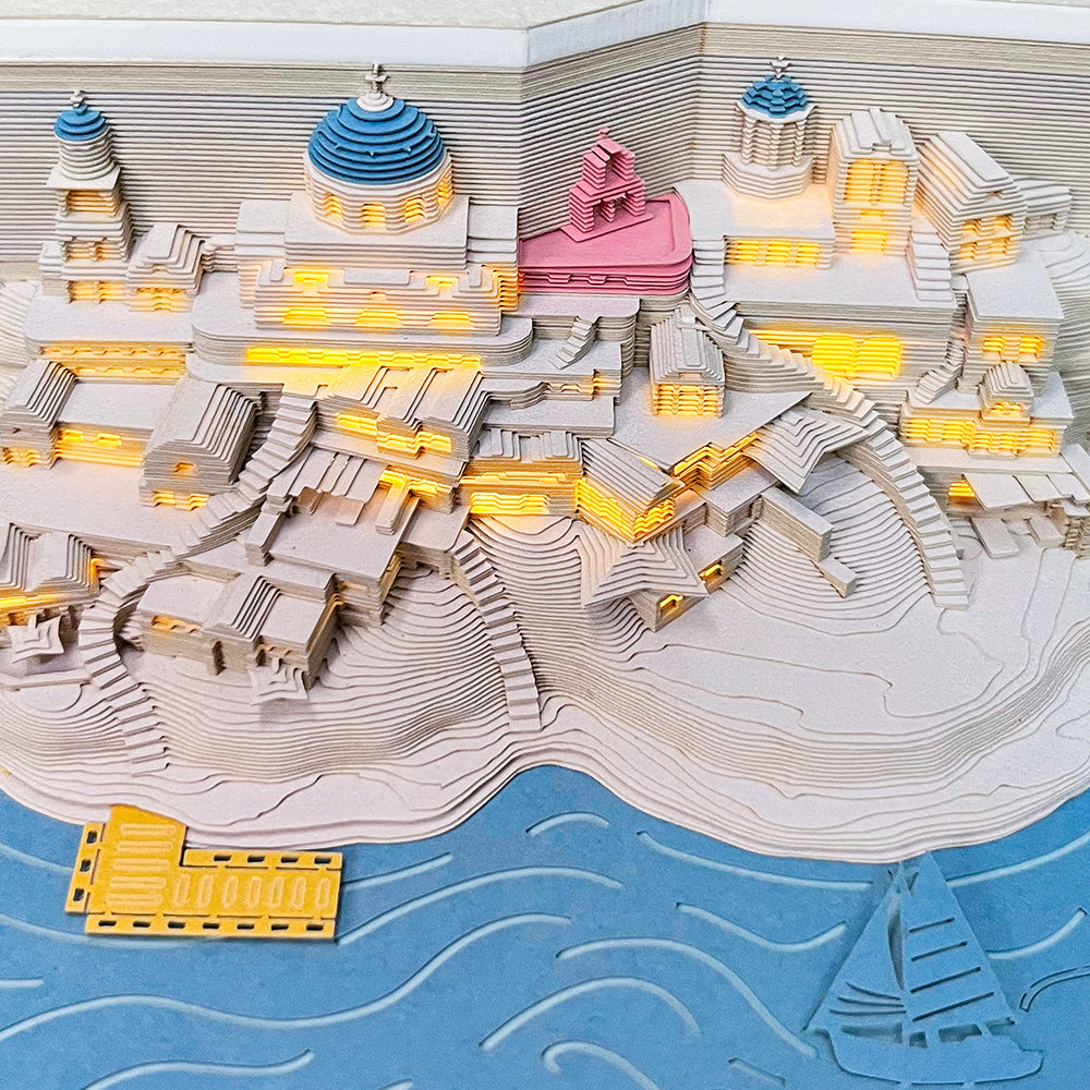 Santorini | 3D Calendar (2027)