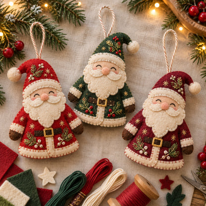 🎄 Limited-Time Christmas Sale | Festive Felt Ornament DIY Kits – Hummingbird, Santa, Snowman & Reindeer | Buy More, Save More!