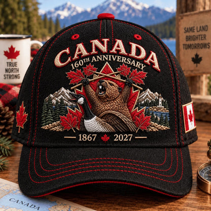 🍁🔥 LAST DAY 50% OFF – Canada 160th Anniversary Heritage Cap | 1867–2027 Embroidered Edition🧢