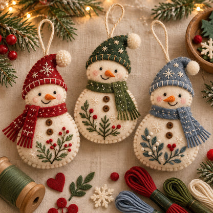 🎄 Limited-Time Christmas Sale | Festive Felt Ornament DIY Kits – Hummingbird, Santa, Snowman & Reindeer | Buy More, Save More!