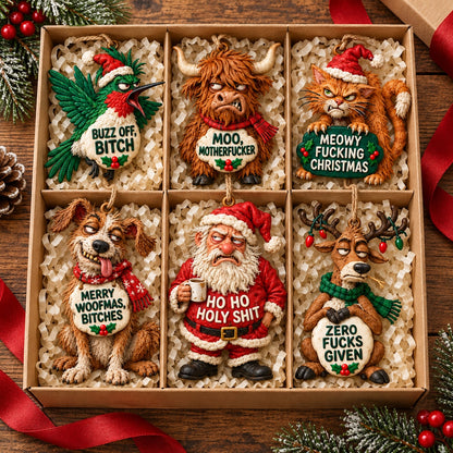 🎄 Merry Fucking Christmas! – 6 Unhinged Christmas Tree Ornaments for the Naughty List