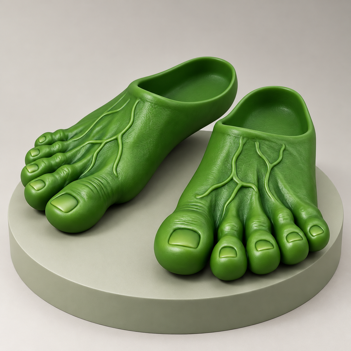 👣Giant Toe Slippers – Funny Realistic Foot Slides
