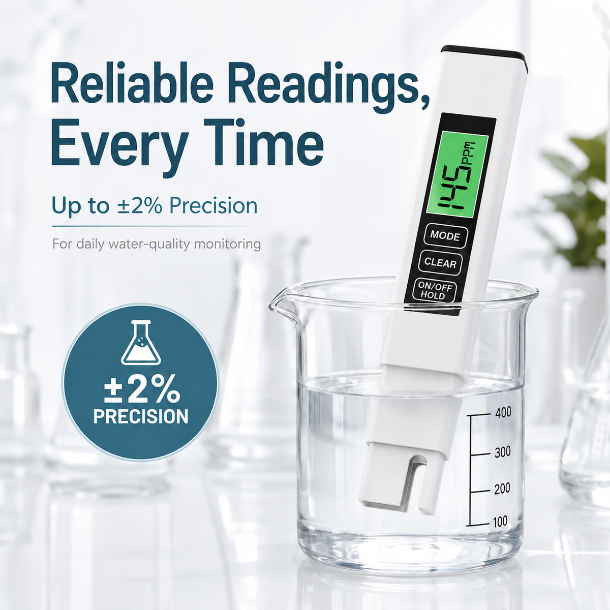 🚰 DIGITAL WATER QUALITY TESTER | TDS & EC Meter for Tap Water, Filtered Water, RO Systems & Home Use
