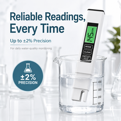 🚰 DIGITAL WATER QUALITY TESTER | TDS & EC Meter for Tap Water, Filtered Water, RO Systems & Home Use