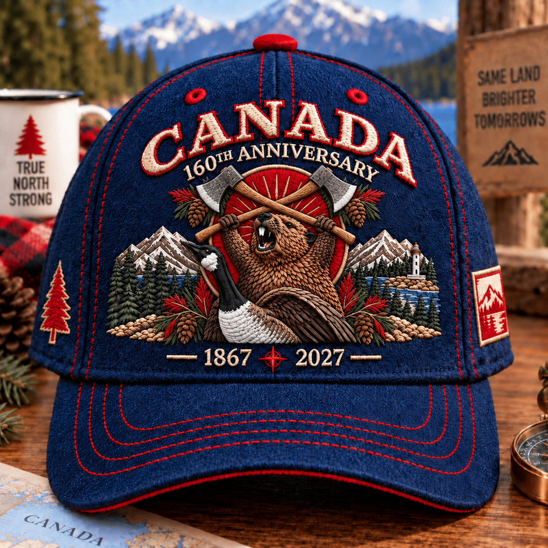 Brown Moose Anniversary Cap