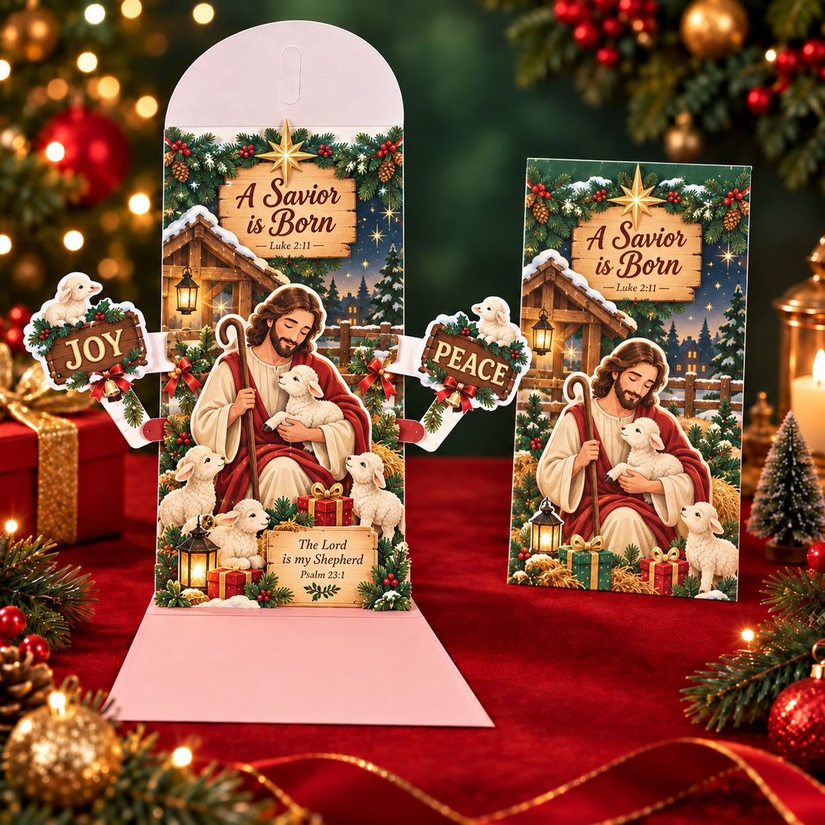 ⏰LAST DAY 50% OFF 🎄Handmade 3D Christmas Money Card – Pop-Up Holiday Card with Cash Envelope & Message Space 💌✍💵