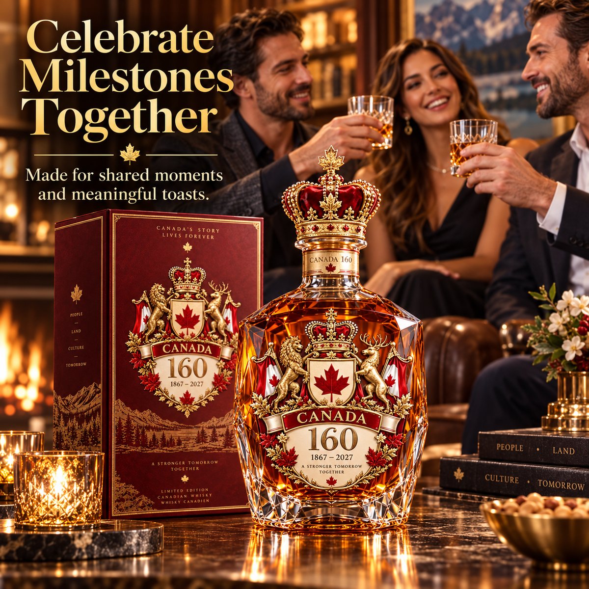 🔥 LIMITED-TIME 50% OFF | 🍁🇨🇦 Canada 160 Collector Decanter™ – 1867–2027 Heritage Tribute & Patriotic Keepsake ✨