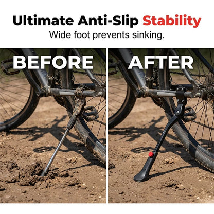 💯📢📢49% OFF !! ⏰Universal Adjustable Aluminum Alloy Bicycle Side Kickstand
