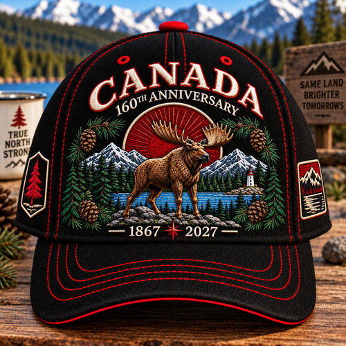 🔥 LIMITED-TIME 50% OFF 🇨🇦 Canada 160th Anniversary Heritage Cap™ – Beaver & Moose 1867–2027
