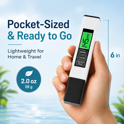 🚰 DIGITAL WATER QUALITY TESTER | TDS & EC Meter for Tap Water, Filtered Water, RO Systems & Home Use