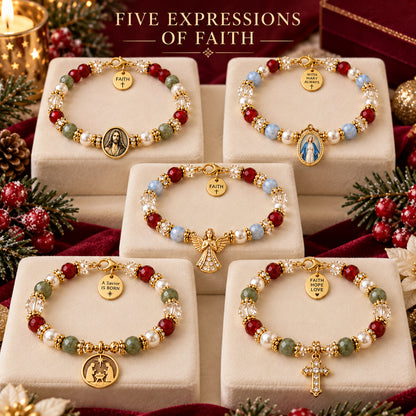 ✨ Faith & Grace Beaded Bracelet Gift Set — A Meaningful Christian Gift 🎁