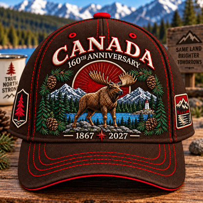 🔥 LIMITED-TIME 50% OFF 🇨🇦 Canada 160th Anniversary Heritage Cap™ – Beaver & Moose 1867–2027