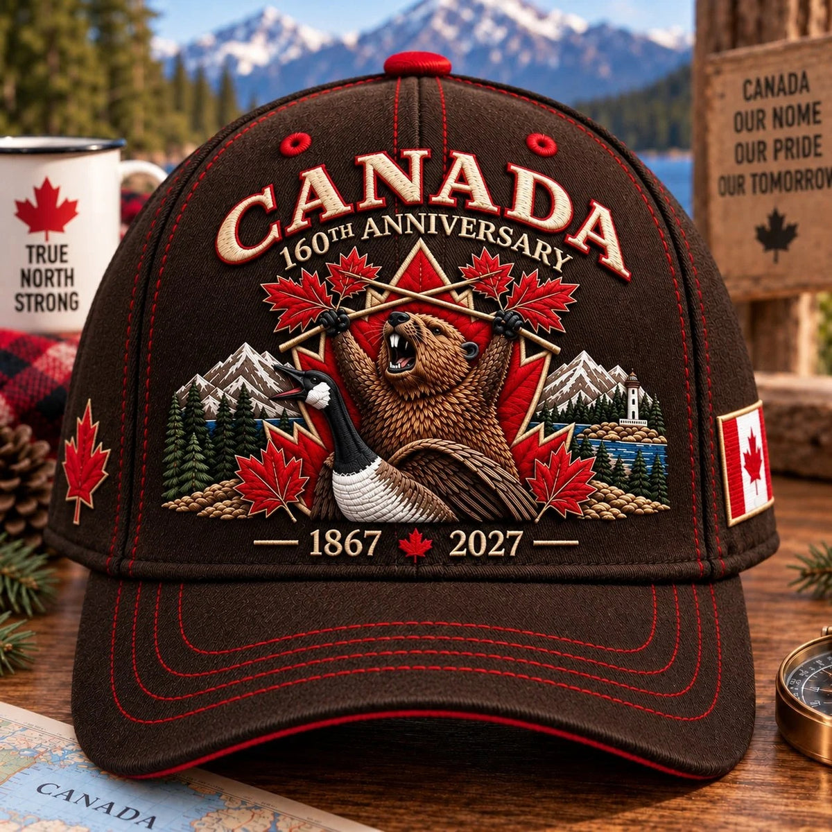 🍁🔥 LAST DAY 50% OFF – Canada 160th Anniversary Heritage Cap | 1867–2027 Embroidered Edition🧢