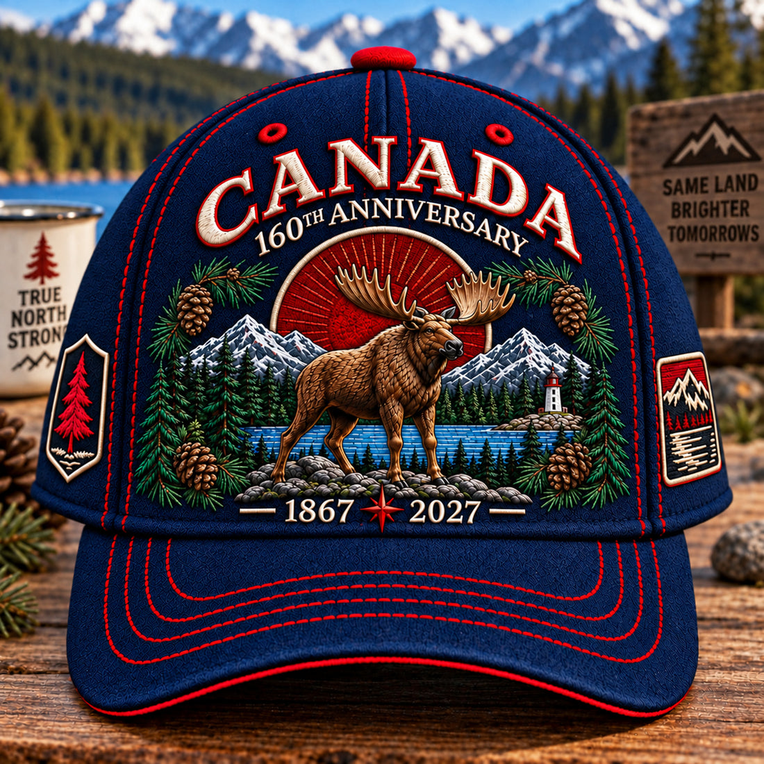 Navy Beaver Canada Cap
