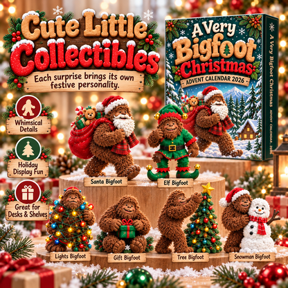 🎄 LIMITED-TIME 50% OFF | A Very Bigfoot Christmas™ Advent Calendar 2026 – 24 Days of Festive Sasquatch Surprises