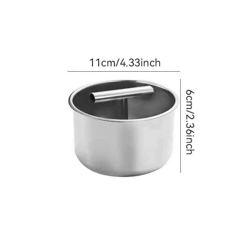 Stainless steel meatball press detail