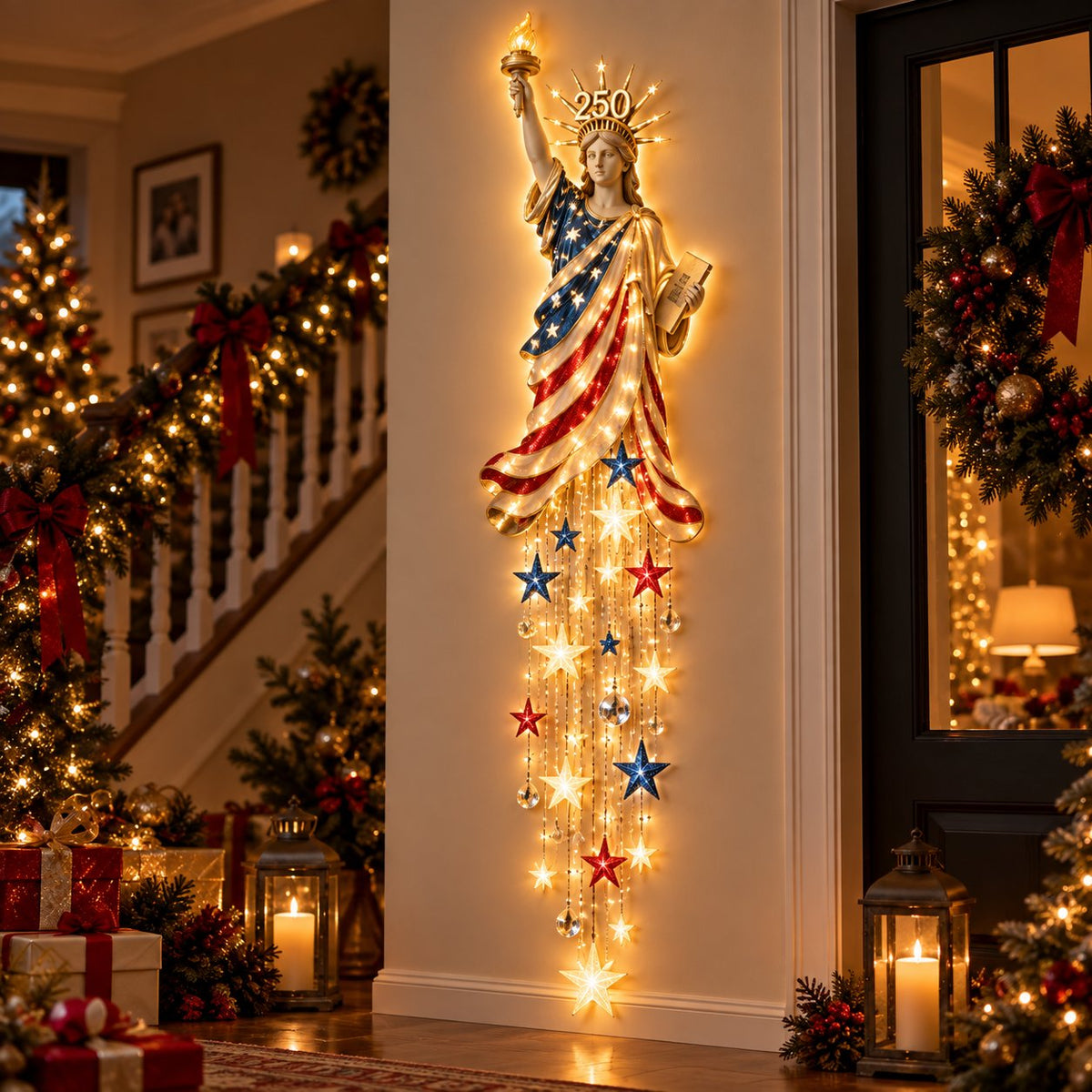 🇺🇸 Limited-Time Sale | Liberty 250 Starfall Wall Glow – Celebrate 250 Years of American Pride with a Lighted Keepsake 🗽✨