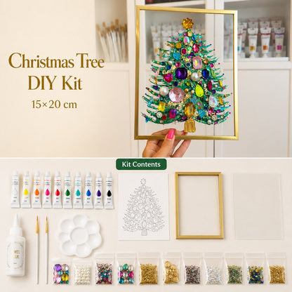 🎄 Beginner-Friendly Jeweled Christmas Tree DIY Kit | Easy to Make, Beautiful to Display 💎✨