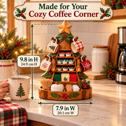 ☕🎄MerryBrew Tree™ Christmas Coffee Station Organizer