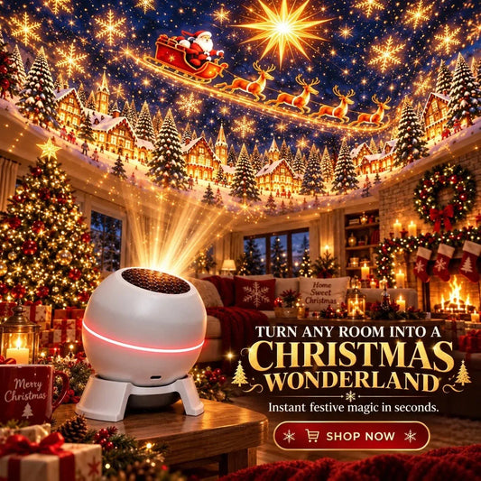 🌟✨ Turn Any Room Into a Christmas Wonderland – Holiday Projection Night Light