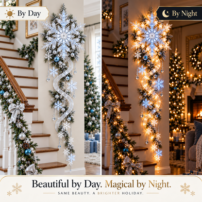 ❄️ Limited-Time Christmas Sale | Giant Snowflake Blizzard Trail™ – Turn Your Home into a Glowing Winter Wonderland 🎄✨