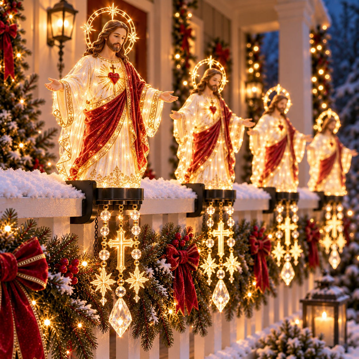 Sacred Christmas railing light collection