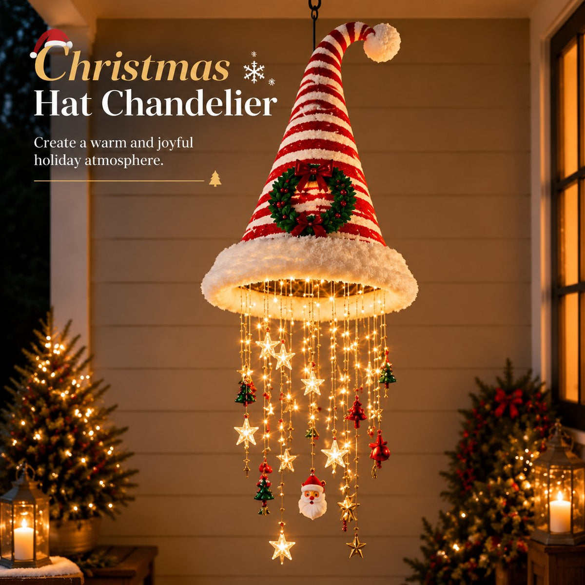 🔥 Last Day 50% OFF 🔥-🎄 Christmas Hat Hanging Light
