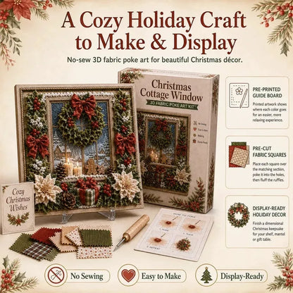 🧵Premium 3D Christmas Fabric Poke Art Kit