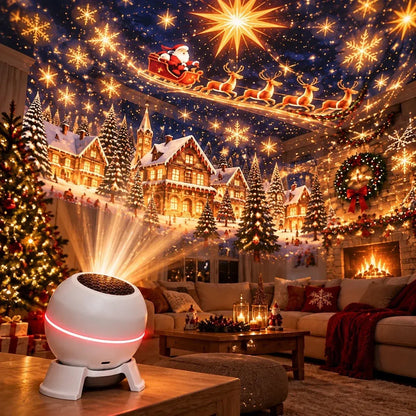 🌟✨ Turn Any Room Into a Christmas Wonderland – Holiday Projection Night Light