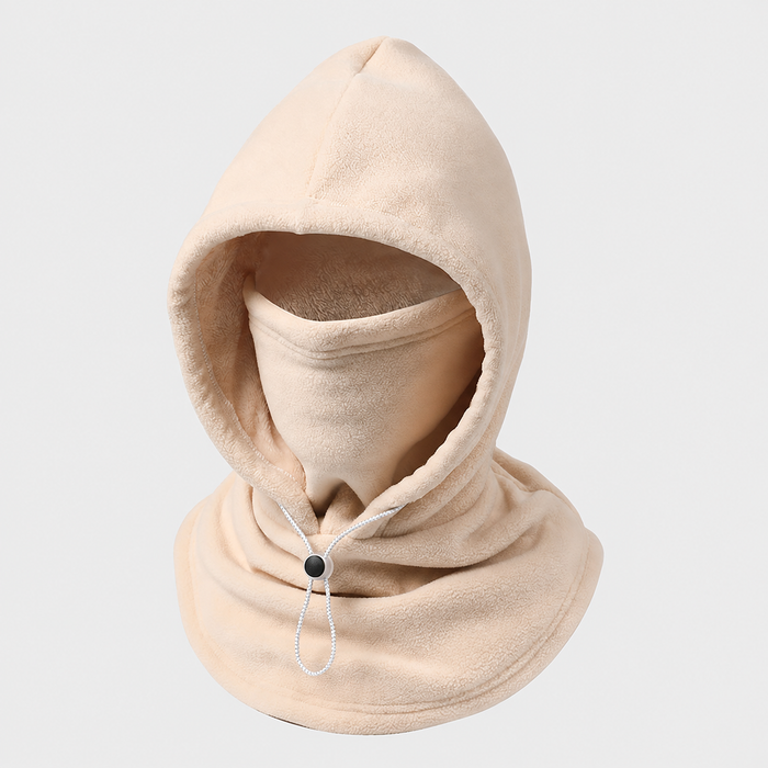 Outdoor work fleece hood