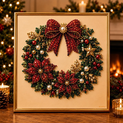 Kit Cuadro Navideño de Perlas