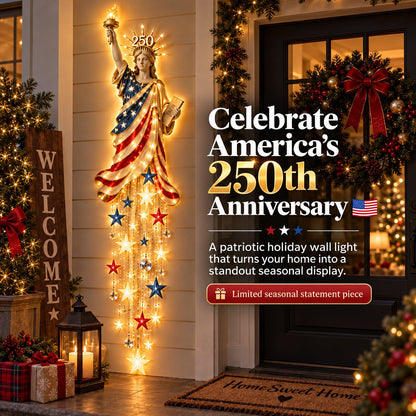 🇺🇸 Limited-Time Sale | Liberty 250 Starfall Wall Glow – Celebrate 250 Years of American Pride with a Lighted Keepsake 🗽✨