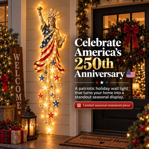🇺🇸 Limited-Time Sale | Liberty 250 Starfall Wall Glow – Celebrate 250 Years of American Pride with a Lighted Keepsake 🗽✨