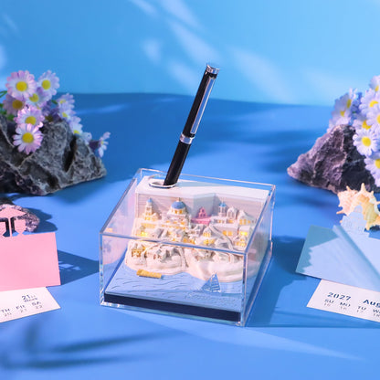 Santorini | 3D Calendar (2027)