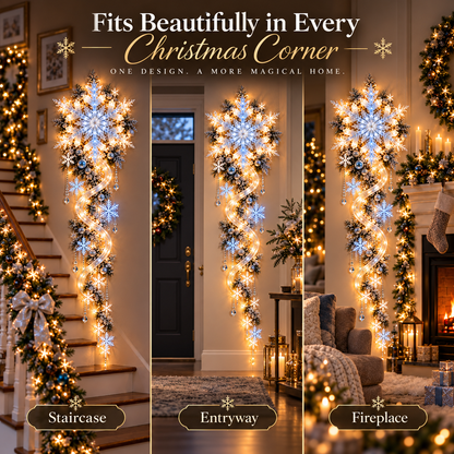 ❄️ Limited-Time Christmas Sale | Giant Snowflake Blizzard Trail™ – Turn Your Home into a Glowing Winter Wonderland 🎄✨