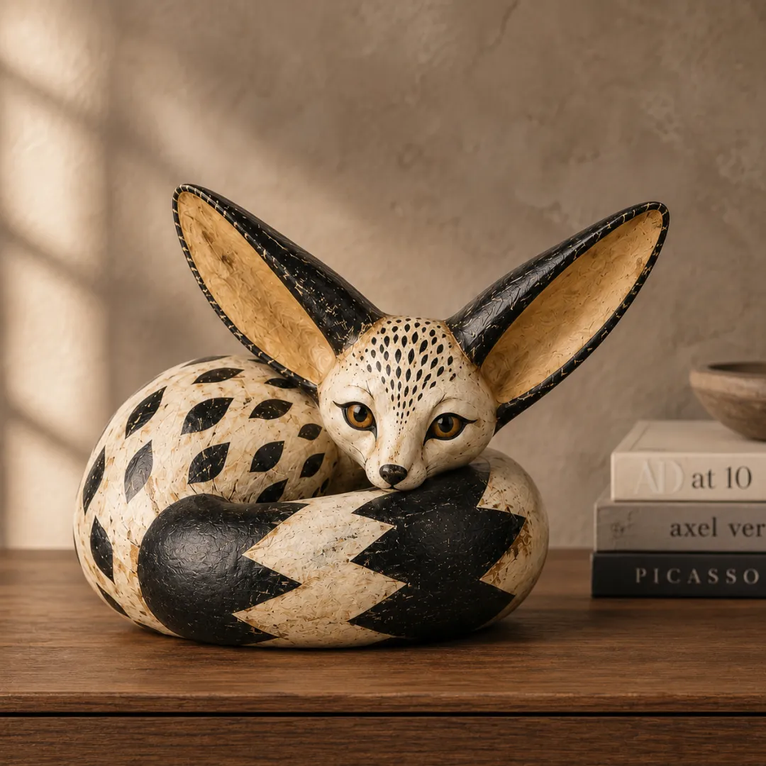 🔥Vintage Fennec Fox Sculpture