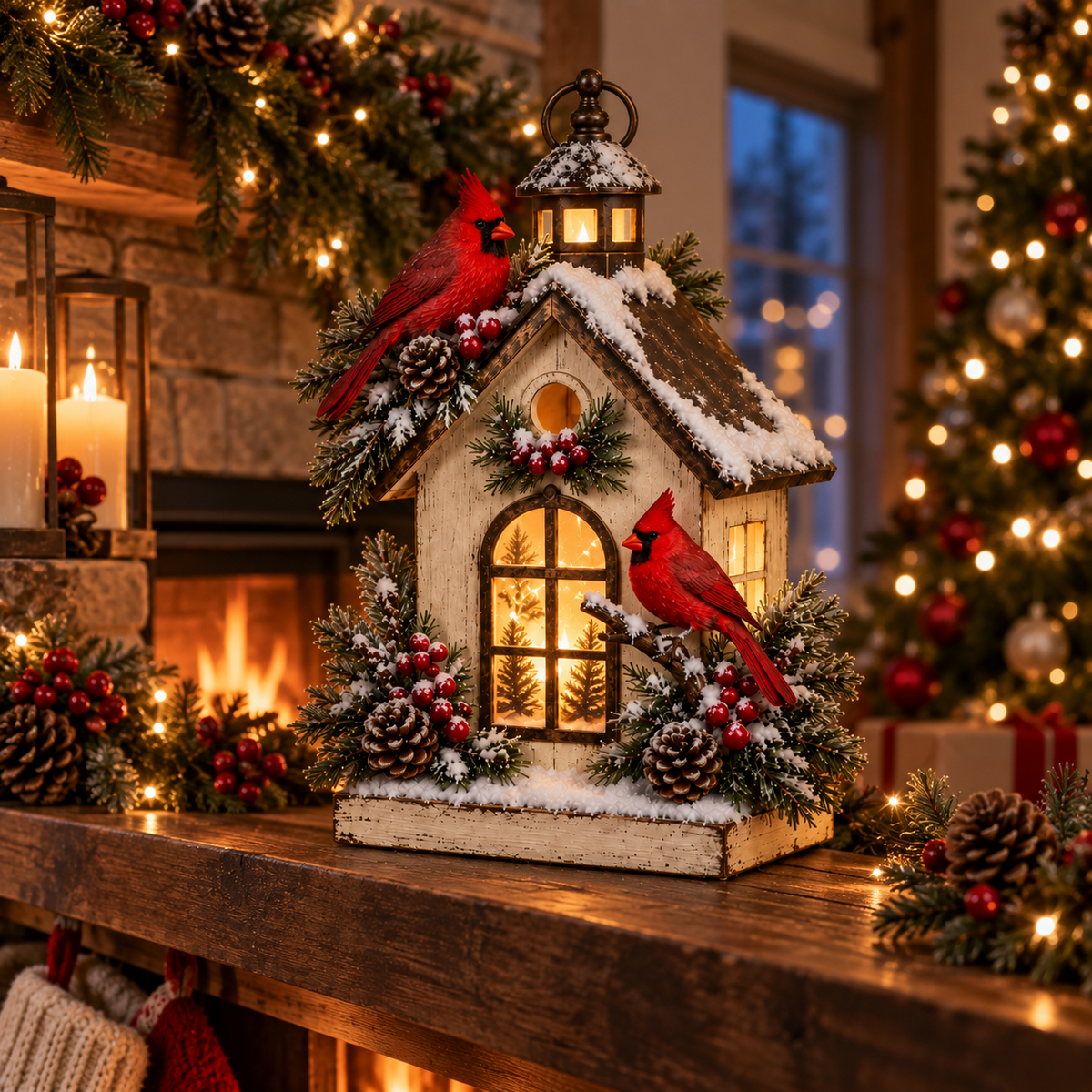 A Little Winter Home for Cardinal Lovers
