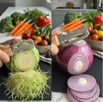 Kitchen Multi-Function Stainless Steel Thickened Fruit Peeler Knife