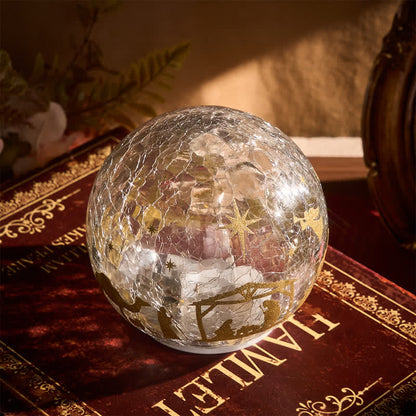 Christianartworkshop Illuminated Nativity Scene Glass Sphere: Symbol of Gentle Heavenly Radiance - image 5
