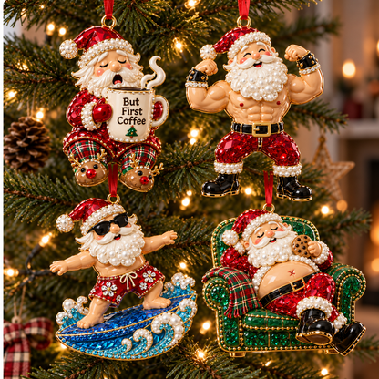 🎄 Limited-Time Christmas Sale | 2026 Santa’s Off-Duty Ornaments – 8 Sparkling Designs for a Tree Full of Cheer ✨