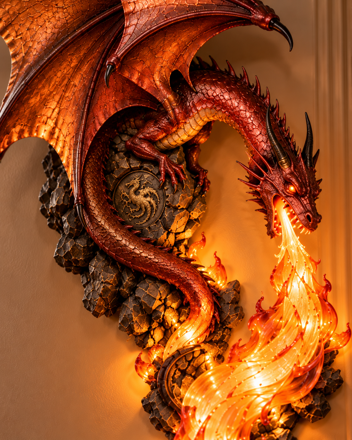 🔥Last Day 49% OFF -🐉 Dragonfire Guardian™ Wall Sconce – A Legendary Flame Awakens On Your Wall 🔥