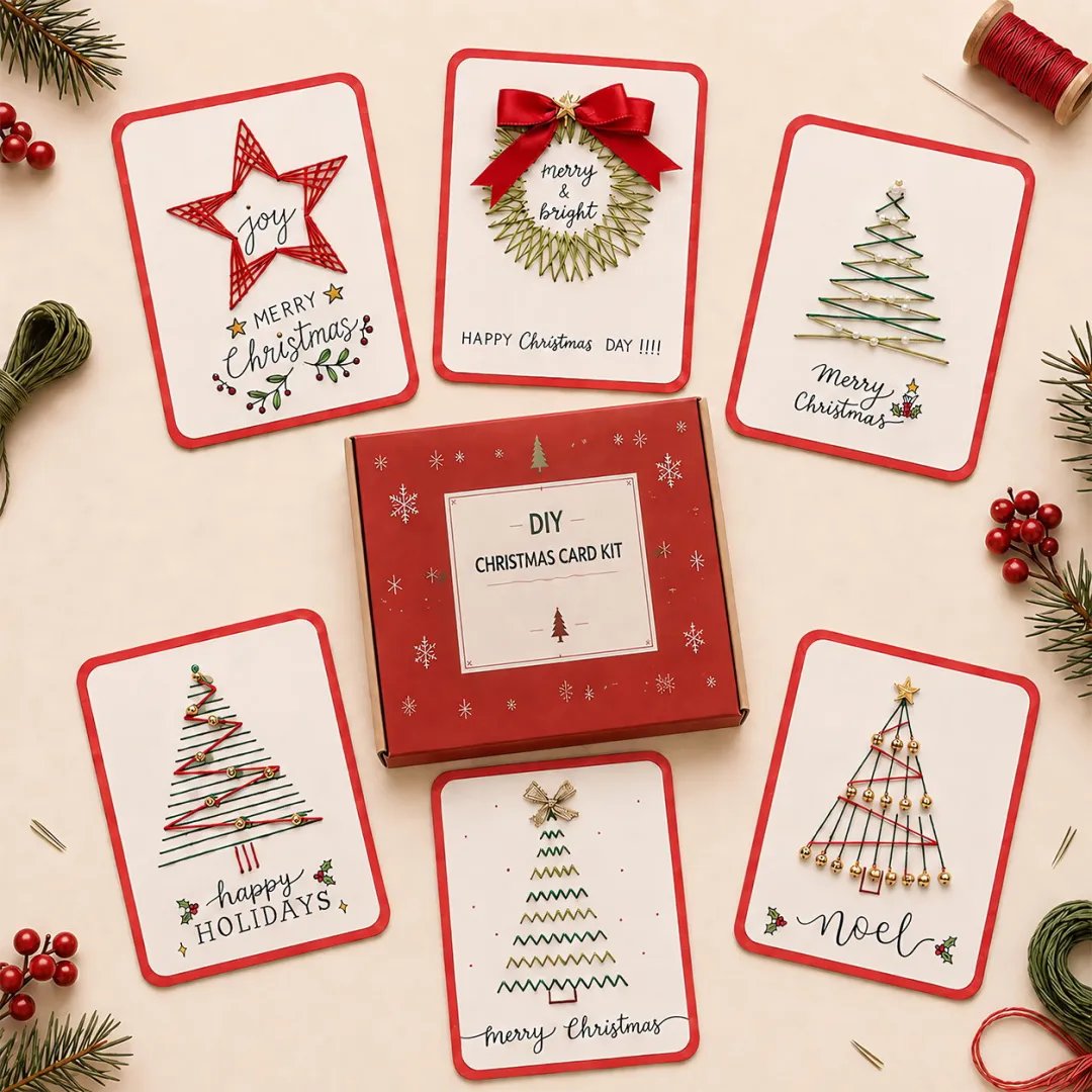 Merry and Bright Christmas DIY card styles