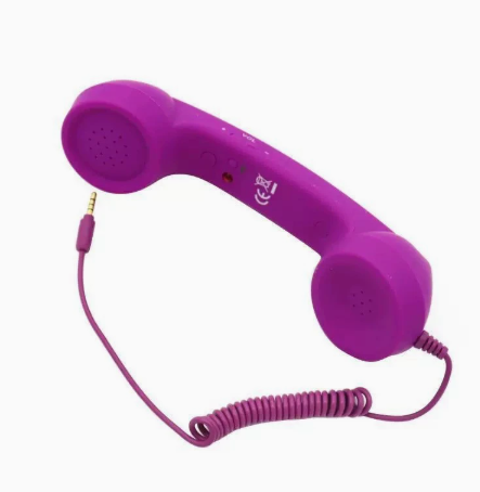 Retro telephone handset color collection