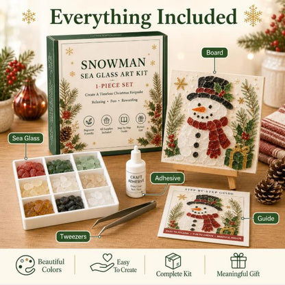 🎄✨ Psalms of Christmas Sea Glass Art Kit🎅⛄