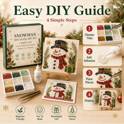 🎄✨ Psalms of Christmas Sea Glass Art Kit🎅⛄