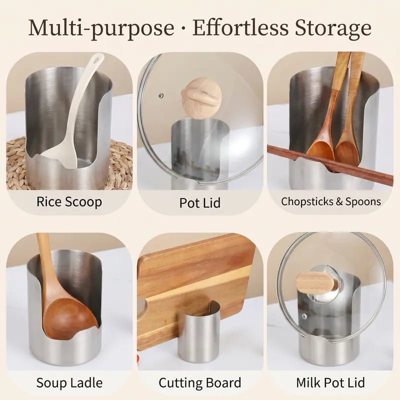 Multi-purpose uses for stainless steel organizer