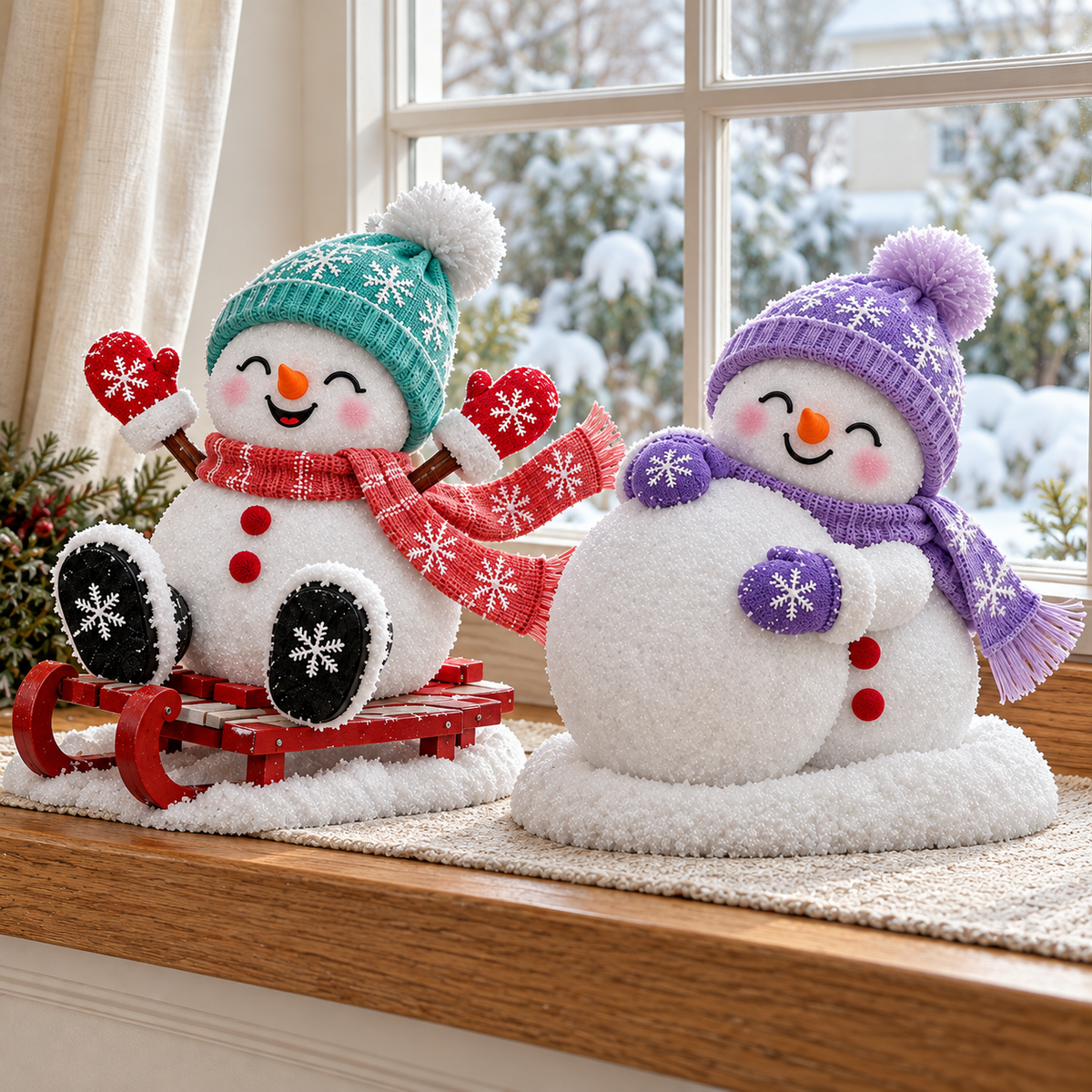 ☃️ Adorable Light-Up Snowmen | 4 Cute Christmas Garden Style