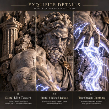 ⚡🌊 Mythological Sculpture Wall Lamp Collection 🏛✨
