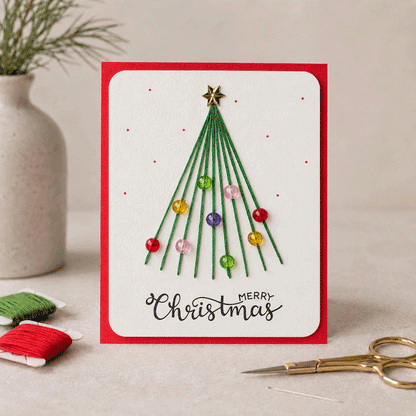 🎄🧵Stitch a Little Christmas Magic - Merry & Bright Christmas DIY Kit (6 pcs)